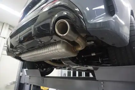 BMW M135i 배기 튜닝 팝콘 증폭 사운드 완성! / 서울 동작 시공 사진