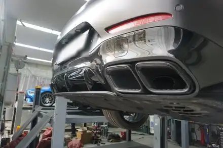 벤츠 GT 63 S AMG 배기 튜닝 V8 천둥 배기음 중통 엔드 작업기 / 서울 동작 시공 사진