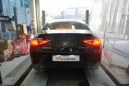 벤츠 CLS53 AMG 버블 팝콘 배기음의 맛 제대로 세팅하였습니다! / 서울 동작 시공 사진