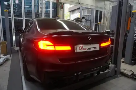 BMW F90 M5 컴페티션 배기 튜닝 살벌한 8기통 배기음 완성하였습니다. / 서울 동작구 시공 사진