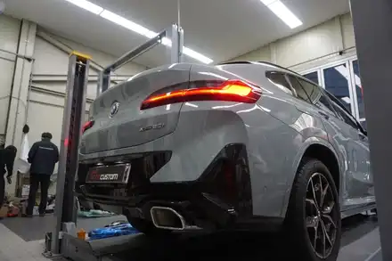 BMW X4 20i 배기음 튜닝 멋스럽게 가변 배기 튜닝 진행하였습니다! / 서울 동작 시공 사진