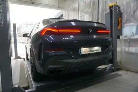 BMW X6 M60i 8기통 필수 배기 튜닝 중통, ASR 가변 모듈 작업기 / 서울 동작구 시공 사진
