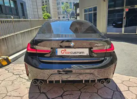 BMW 320i 배기 튜닝, 구조변경 NO! 브릴란테 배기 시스템 장착 / 서울 동작 시공 사진