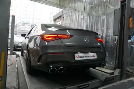 작지만 매서운 벤츠 CLA45 S AMG! 팝콘 배기음 챙기세요! / 서울 동작 시공 사진