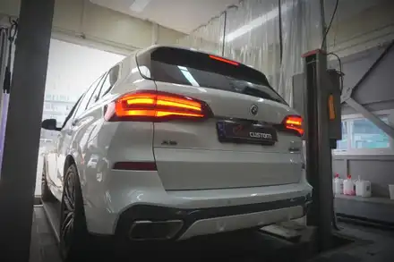 BMW X5 M50i 인기폭팔 꼭 필요한 배기음 튜닝 중통 보펜 모듈 작업기 / 서울 동작구 시공 사진