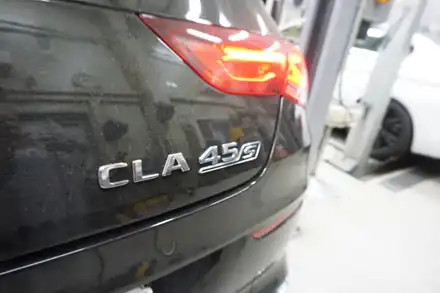 벤츠 CLA45 S AMG , 강력한 AMG 배기음 완성되었습니다. / 서울 동작구 시공 사진