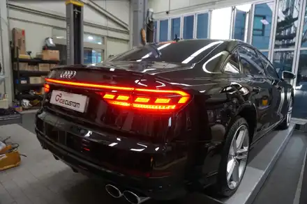 AUDI S8 배기음 튜닝 굵직한 천둥 8기통 배기음 제대로 실현하였습니다. / 아우디 / S8 / 서울 동작구 시공 사진