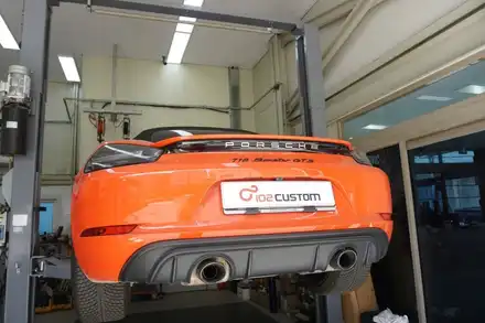 포르쉐 718 박스터 GTS 4.0 배기 튜닝 아크라포빅 링크파이프 리모컨 컨트롤러 적용기 / 서울 동작구 시공 사진