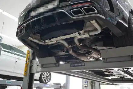 벤츠 S63AMG 쿠페 천둥 저리가라 배기 사운드 중통 앤드 풀배기 세팅 / 서울 동작 시공 사진