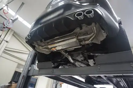 벤츠 GLC43AMG 페이스리프트 배기 튜닝 아미트릭스 배기 시스템 적용 / 서울 동작 시공 사진