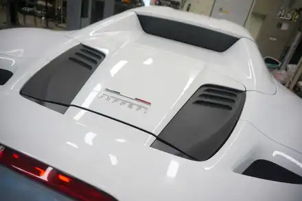 페라리 F8 스파이더 배기 튜닝 스포티함 끝판! 노비텍 가변 모듈 작업 진행하였습니다. / 서울 동작구 시공 사진