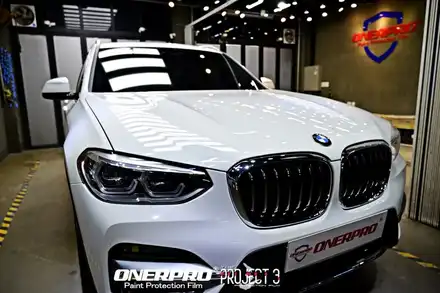 BMW X3 알파인화이트 인증 중고차 구입 후 차량에 가장 중요한 것은? [부천PPF] / 수원 팔달 시공 사진