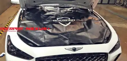 제네시스 G70 마블화이트 접촉사고로 프론트범퍼 및 ppf황변으로 인한 재시공 by 오너프로ppf 부천직영점 / 수원 팔달 시공 사진
