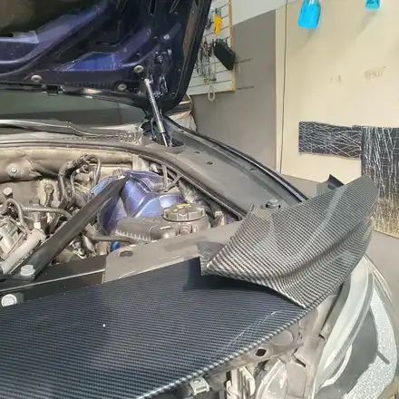 어떤 강풍에도 끄떡없다!! BMW 528I F10 M스포츠 M범퍼 프론트립댐 카본 바디킷 / 광진구, 성수, 송파, 동대문 시공 사진