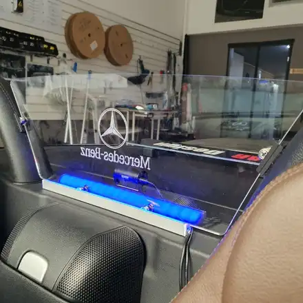 벤츠 SLK R171 아크릴 윈드디플렉터 LED조명 시공 / 광진구, 성수, 송파, 동대문 시공 사진