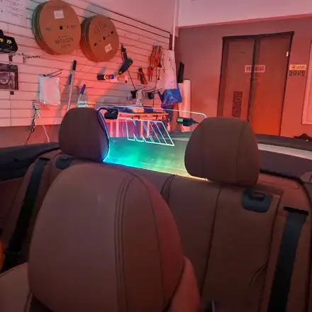 아크릴 윈드디플렉터 LED BMW 428I 컨버터블 430I M4 f32 f82 / 광진구, 성수, 송파, 동대문 시공 사진
