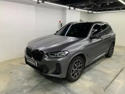 BMW X3 에이버리 반무광(사틴) 다크 그레이 전체 랩핑 시공 (고양시 덕양구 삼송 원흥 일산) / 고양,일산,김포,파주 시공 사진