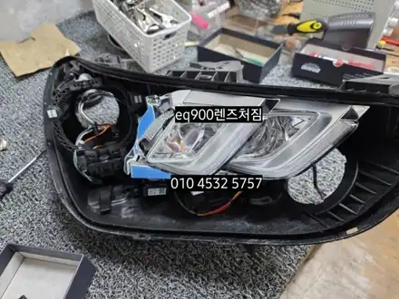 대구 제네시스eq900 풀led라이트 조사각조절이상 프로젝션렌즈처짐 구슬이탈 광도미달 검사불합격 / 대구, 구미 시공 사진