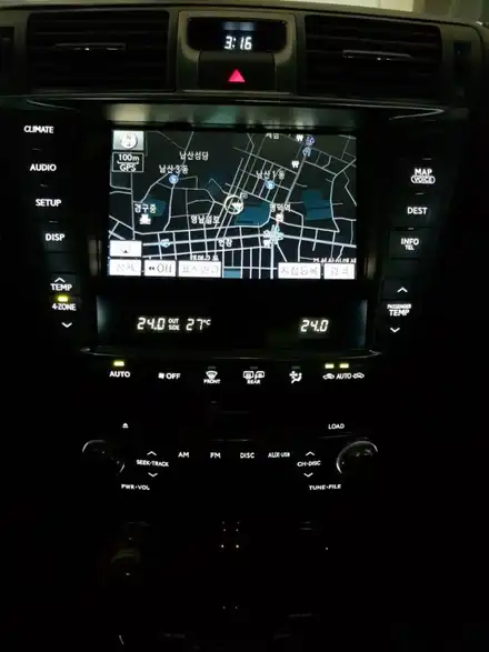 렉서스LS460센터페시아LED실내공조기LED오디오LED Repair / 대구, 구미 시공 사진