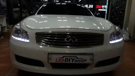 대구인피니티G37라이트 튜닝 아이라인 2웨이 써클아이 미등 d2c50000k벌브교체 / 대구, 구미 시공 사진