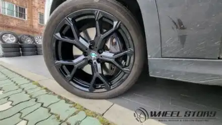 고척동 신림동 철산동 휠복원수리 도색 X6 21인치 블랙유광 / 서울 구로, 양천, 동작, 관악, 영등포, 부천, 안양 시공 사진