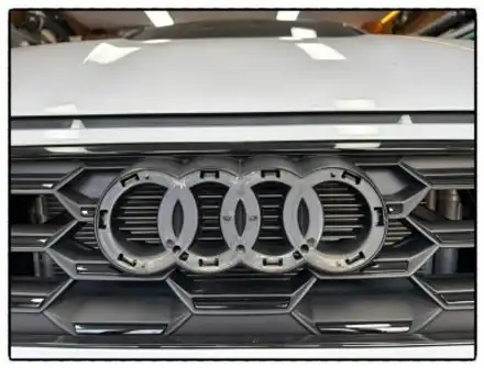 아우디 s3 루프스킨 및 블랙 엠블럼. 레터링 교환 작업입니다. / 동대문구 장안동 시공 사진