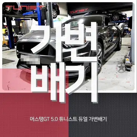 머스탱 GT 5.0 가변배기 배기튜닝 아메리칸 정통 머슬카 배기음 / 안산 상록구 시공 사진