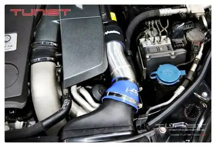 벤츠 w212 e63amg 파손된 순정 흡기 인테이크 버리고 알루미늄 인테이크 튜닝 / 안산 상록 시공 사진