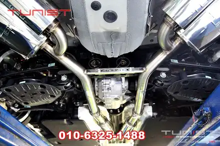 제네시스 G70 3.3T 최고의 배기튜닝은 챔버타입 듀얼 가변배기 부밍음 제로 / 안산 상록 시공 사진