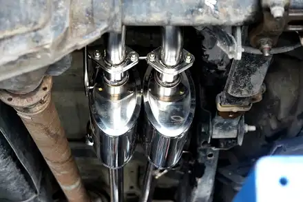 아메리칸 픽업트럭 포드 f150 가변배기로 배기음 만들고 토크소음기로 허당 잡자 / 안산 상록 시공 사진
