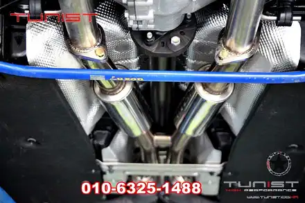 제네시스 g70 3.3t 부밍음 없는 배기튜닝 챔버타입 듀얼 가변배기 / 안산 상록 시공 사진