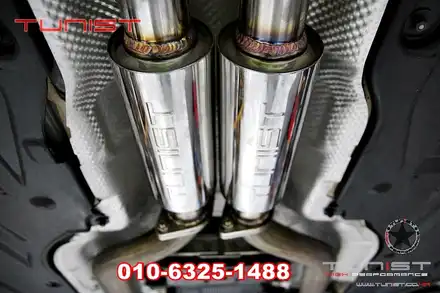 벤츠 slc43amg 듀얼 가변배기로 더 amg 배기음 답게 배기튜닝 하기 / 안산 상록 시공 사진