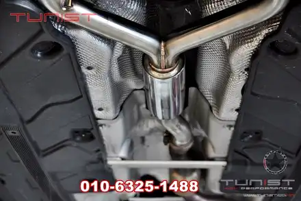 벤츠 w204 c200 배기튜닝은 역시 듀얼 가변배기 amg 배기음 / 안산 상록 시공 사진