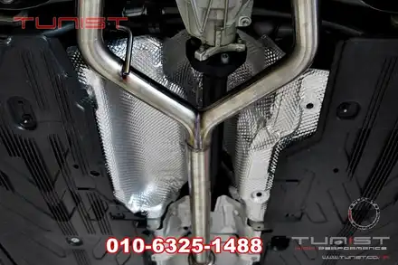 벤츠 w205 c200쿱 amg 배기음 튜닝으로 듀얼 가변배기가 어떤지~! / 안산 상록 시공 사진