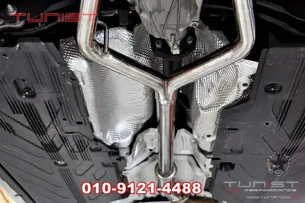 벤츠 W205 C200 듀얼 가변배기 63AMG 디퓨져 장착 / 안산 상록 시공 사진
