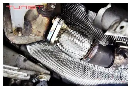 BMW F10 520d 불합격된 직관 배기, 준비엘 소음기 장착으로 합법 구조변경 및 파손된 자바라 수리까지 원스톱 해결! / 안산 상록 시공 사진