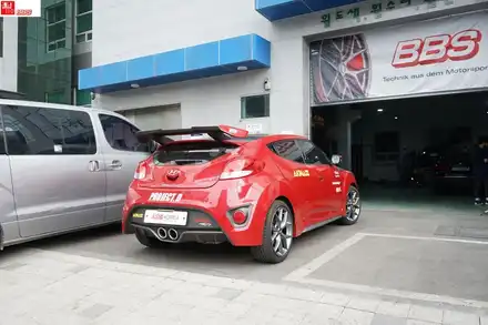 BBS휠 벨로스터 장착 SR 메트그레이 18인치휠 휠119 / 서울 강남 시공 사진