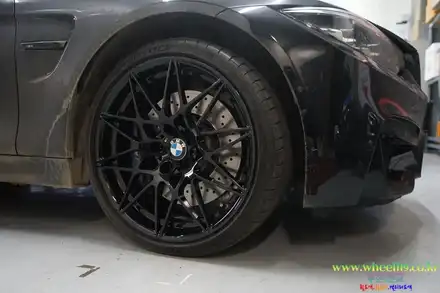 bmw M4 휠도색 블랙유광 휠119 / 서울 강남 시공 사진