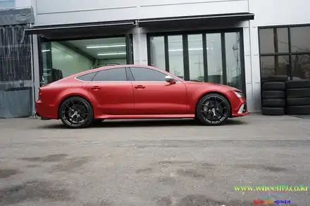 AUDI RS7 잘못된 휠도색 박리후 고스트크롬2 휠119 / 서울 강남 시공 사진