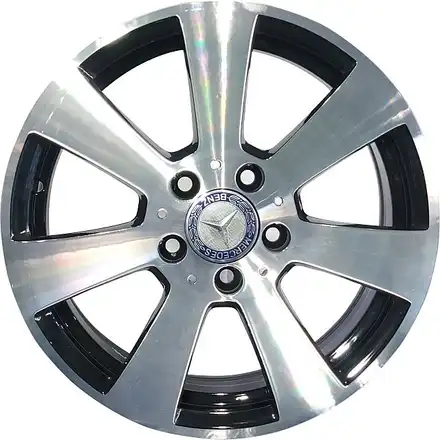 [중고 휠 구매 가능] 벤츠 C클래스 W203 실버 순정 블랙 커스텀 16인치 휠, 4개/set / 창원, 마산, 진해, 김해 시공 사진