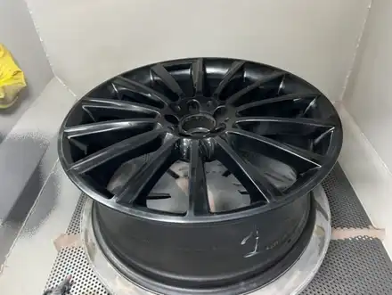 [벤츠 GLC43 AMG 20인치 마차휠 검정유광 재도색 경기광주 휠도색 휠복원 휠교환 타이어 휠사무소] 분당 용인 성남 하남 수원 / 광주. 성남, 용인, 수원 시공 사진