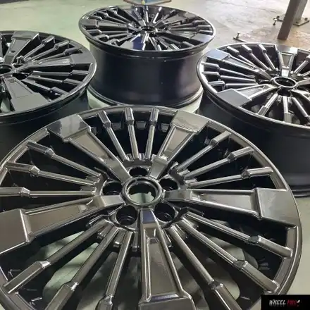 [WHEEL PRO SHOP][휠프로샵]현대 싼타페 MX5 휠 도색/울산 휠 도색/휠 분체도장/휠 도색 맛집/휠도색/울산휠/울산 휠수리/울산 휠/울산 휠복원 / 울산 북구, 경남 시공 사진