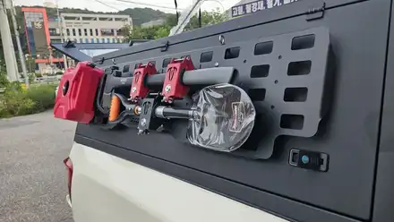 렉스턴스포츠칸 하드탑 미산 캐노피를 튜닝 하시면 캠핑을 위한 적재함 공간 확보는 물론 캠핑카로도 활용이 가능합니다. / 용인, 광교, 성남, 판교 시공 사진