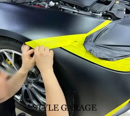 벤츠 SL63AMG 무광블랙 전체랩핑 및 도어잼 랩핑 벤츠랩핑 가격 아깝지 않은 무결점 퀄리티 / 양천구 신정동 시공 사진
