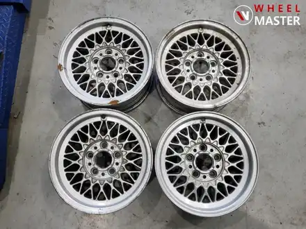 [휠마스터] BMW E46 3시리즈 BBS 15인치(5시리즈용) 복원 및 실버 분체도장 / 일산 휠수리 / 파주,일산 시공 사진