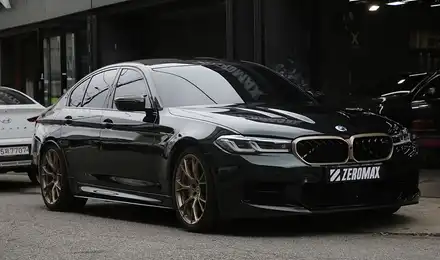 인천 랩핑 고광택 AX 필름 메탈릭 에메랄드 전체 시공 [ BMW M5 CS ] / 광진구, 성수, 송파 시공 사진