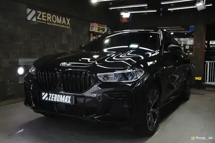 인천랩핑 BMW X6 전체랩핑 크롬죽이기 올블랙만들기 / 광진구, 성수, 송파 시공 사진