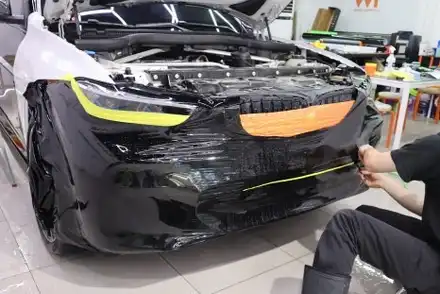 BMW X5 랩핑 대신 이제는 컬러PPF 화이트에서 올블랙! / 광진구 중곡동 시공 사진