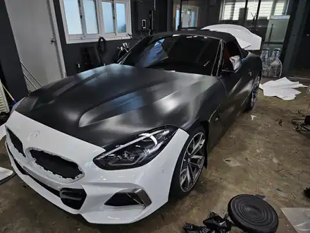 BMW Z4 사틴블랙락그레이 전체랩핑 !! 용인랩핑전문업체 랩 401 / 용인, 광교, 성남 시공 사진