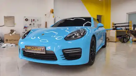 포르쉐 파나메라 970 GTS 스카이블루 전체랩핑 / 화성, 동탄, 용인, 오산 시공 사진